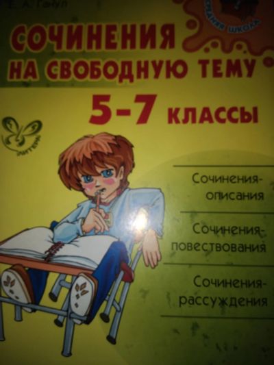 Лот: 11994750. Фото: 1. Е.А. Гранул. Сочинения на свободную... Для школы