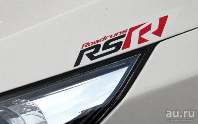 Лот: 9586956. Фото: 1. Наклейка "Roadruns RS" Чёрно-красная... Наклейки автомобильные