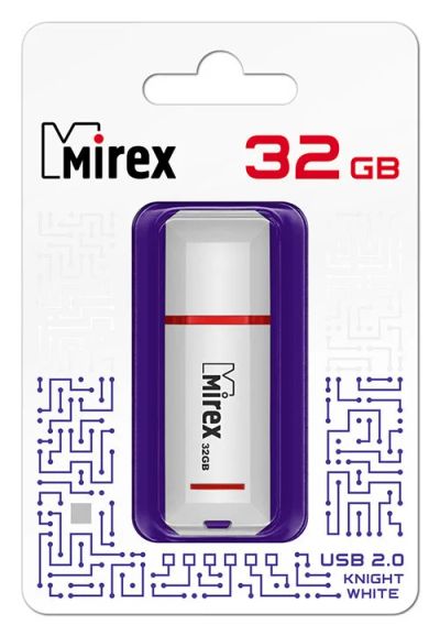 Лот: 16172790. Фото: 1. USB 32 Gb Mirex Knight white USB... USB-флеш карты