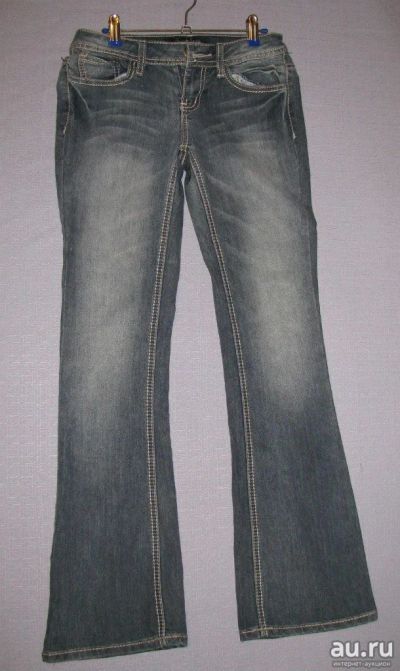 Лот: 9385486. Фото: 1. джинсы новые клеш женские серые... Джинсы