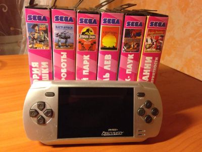 Лот: 3414844. Фото: 1. SEGA diskovery + 6 картриджей... Игровые приставки, консоли