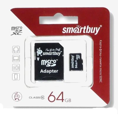 Лот: 8041422. Фото: 1. Карта памяти microSD Smartbuy... Карты памяти