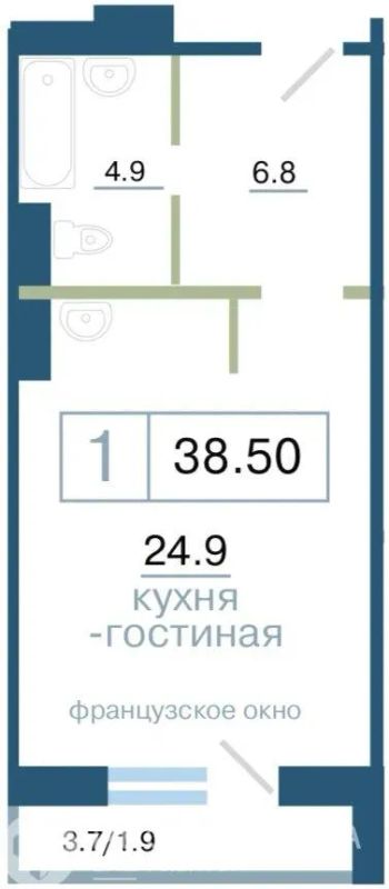 Лот: 25117943. Фото: 1. Продажа Квартира Красноярск, Дубровинского... Квартиры, студии