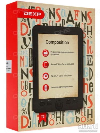 Лот: 13250518. Фото: 1. Новая 6'' Электронная книга Dexp... Электронные книги