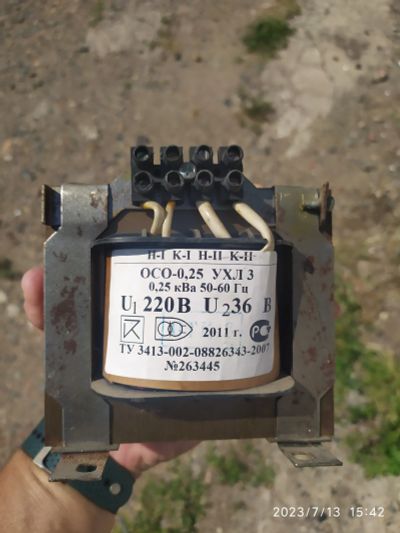 Лот: 20617019. Фото: 1. Трансформатор ОСО-0.25-09 220... Инверторы, ИБП