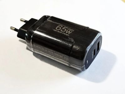 Лот: 25016656. Фото: 1. GaN зарядное устройство 65Вт Type-C... Зарядные устройства, блоки питания для бытовой техники