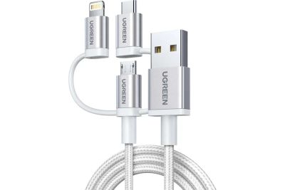 Лот: 25415633. Фото: 1. Кабель UGREEN US186 (50203) 3-в-1... Шлейфы, кабели, переходники