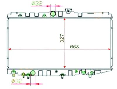 Лот: 3703304. Фото: 1. Радиатор toyota corolla/corona... Двигатель и элементы двигателя