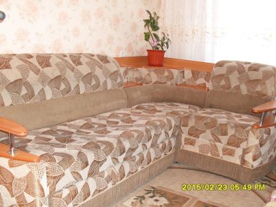 Лот: 5149954. Фото: 1. Диван угловой и кресло. Диваны