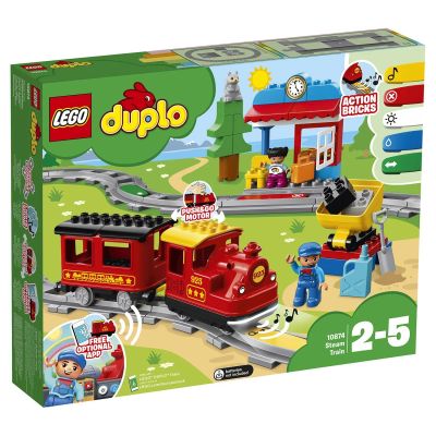 Лот: 15855495. Фото: 1. LEGO DUPLO 10874 Town Поезд на... Конструкторы