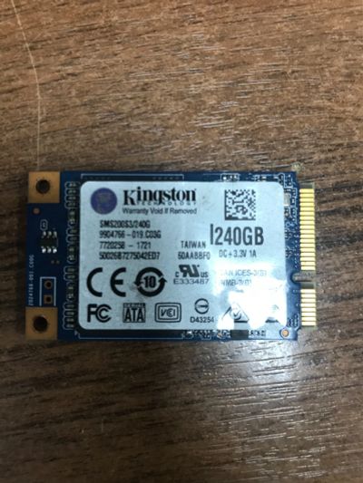 Лот: 17345650. Фото: 1. Ssd msata 240gb Kingston. SSD-накопители