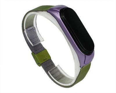 Лот: 20890075. Фото: 1. Ремешок Xiaomi Mi Band 3/4 стальной... Смарт-часы, фитнес-браслеты, аксессуары