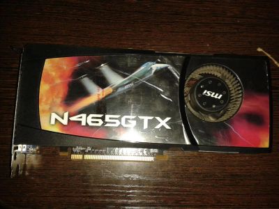 Лот: 3184954. Фото: 1. Видеокарта GeForce GTX 465-M2D1G. Видеокарты