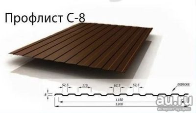 Лот: 14846301. Фото: 1. Профлист, Профнастил 0.4 мм RAL... Кровельные материалы