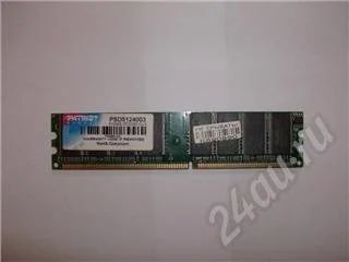 Лот: 253610. Фото: 1. PATRIOT 512 Mb DDR PC3200. Оперативная память