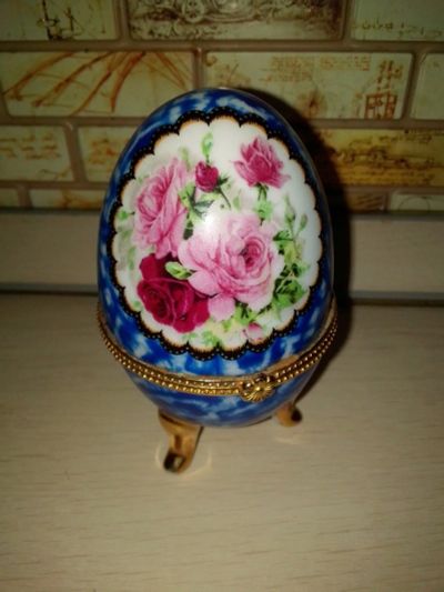 Лот: 16785257. Фото: 1. Шкатулка яйцо. Шкатулки