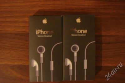 Лот: 507550. Фото: 1. Гарнитура iPhone оригинал, новая... Наушники, гарнитуры