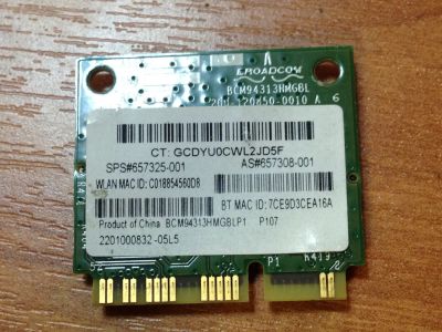 Лот: 8954033. Фото: 1. Сетевая карта, адаптер BroadCom... WiFi, Bluetooth адаптеры