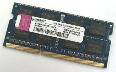 Лот: 5200142. Фото: 1. SO-DIMM DDR3 1333 2Gb PC3-10600S... Оперативная память