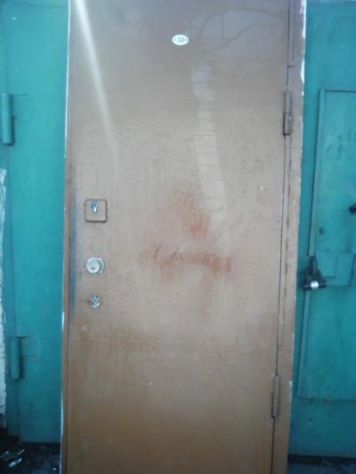 Лот: 7609445. Фото: 1. Дверь железная б/у. Двери входные