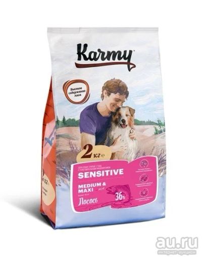 Лот: 18277193. Фото: 1. Karmy Medium&Maxi Sensitive корм... Корма