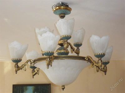 Лот: 836258. Фото: 1. Люстра Нercelamp, Испания. Другое освещение