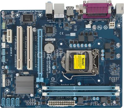 Лот: 9405936. Фото: 1. Материнская плата Gigabyte GA-H61M-S2PV... Материнские платы