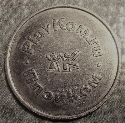 Лот: 15219942. Фото: 1. Жетон ПлэйКом (PlayKom.ru). Другое (значки, медали, жетоны)