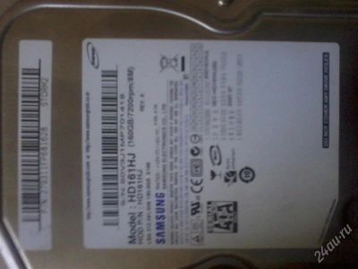 Лот: 2215297. Фото: 1. Жесткий диск Samsng 160Gb. Жёсткие диски (HDD)