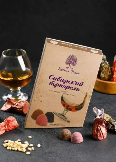 Лот: 24870907. Фото: 1. Конфеты «Сибирский трюфель» ассорти... Шоколад, конфеты