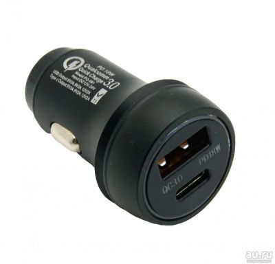 Лот: 17439200. Фото: 1. АЗУ USB-C PD 18W + USB QC3.0 max... Зарядные устройства, блоки питания, адаптеры сетевые для смартфонов