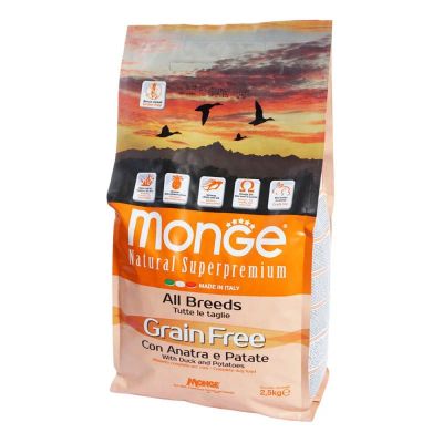 Лот: 10400272. Фото: 1. корм Monge Grain Free Для Собак... Корма