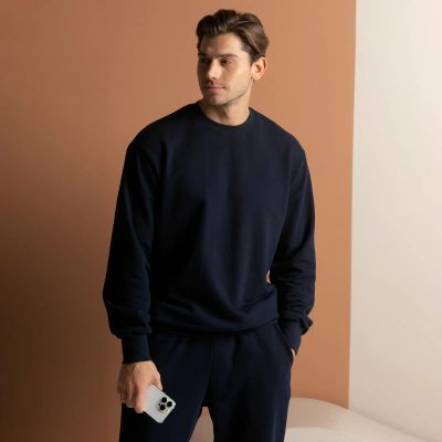 Лот: 22043963. Фото: 1. Свитшот Massimo men, синий. Аксессуары для ванной