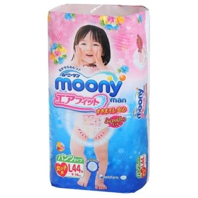 Лот: 10868912. Фото: 1. Трусики-подгузники Moony L для... Детская гигиена