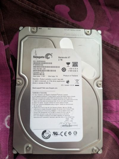 Лот: 25806525. Фото: 1. Жёсткий диск Seagate 2TB 7200... Жёсткие диски (HDD)