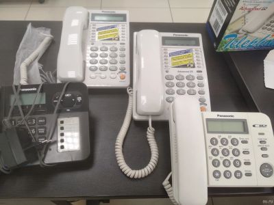 Лот: 18336093. Фото: 1. Телефон Panasonic 4 шт. Проводные телефоны