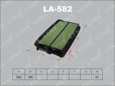 Лот: 13357243. Фото: 1. Lynx LA-582 Воздушный фильтр. Расходные материалы