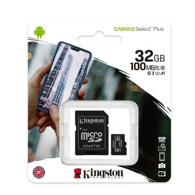 Лот: 21516781. Фото: 1. Карта MicroSD 32 Гб KINGSTON KANVAS... Карты памяти