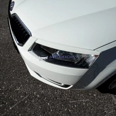 Лот: 16397133. Фото: 1. Реснички накладки на фары Skoda... Детали тюнинга