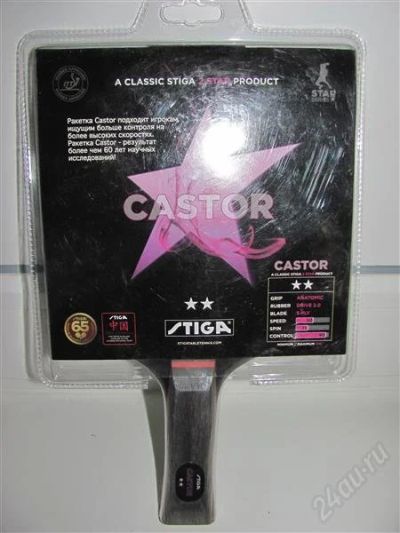 Лот: 2875409. Фото: 1. Ракетка CASTOR для настольного... Мячи, ракетки, шайбы, клюшки