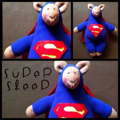 Лот: 4409602. Фото: 1. Овечка SuperSheep. Авторские куклы, игрушки, поделки