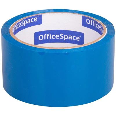 Лот: 20035335. Фото: 1. Скотч 48*40м.*45мкм. синий OfficeSpace... Другое (канцелярские и офисные товары)