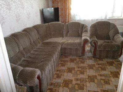 Лот: 3065393. Фото: 1. Мягкий уголок + кресло. Кресла, пуфы