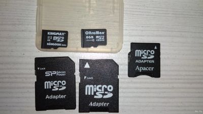 Лот: 15024493. Фото: 1. Карты памяти microsd + adapter... Карты памяти