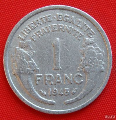 Лот: 1578299. Фото: 1. (№421/LZ) 1 франк 1948 (Франция... Европа