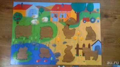 Лот: 9535453. Фото: 1. Тактильный пазл-гигант от Djeco. Развивающие