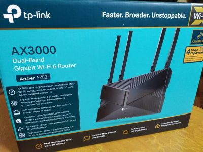 Лот: 19020408. Фото: 1. Wi-Fi роутер TP-Link Archer AX53. Маршрутизаторы (роутеры)