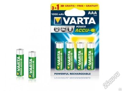 Лот: 5943909. Фото: 1. Аккумулятор Varta Power Accu AAA... Батарейки, аккумуляторы, элементы питания