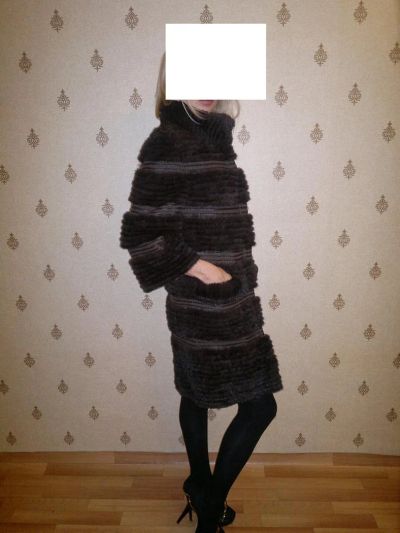 Лот: 3270992. Фото: 1. пальто норка на трикотажной основе. Верхняя одежда