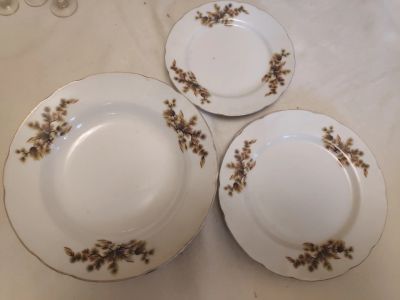 Лот: 15927106. Фото: 1. Тарелки 7 шт., Tono China, Япония. Тарелки, блюда, салатники